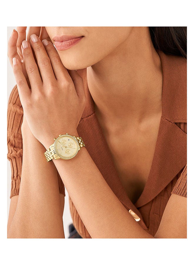 FOSSIL - Women's Analog Round Shape Stainless Steel Wrist Watch ES5219 - 36 Mm - Image 1