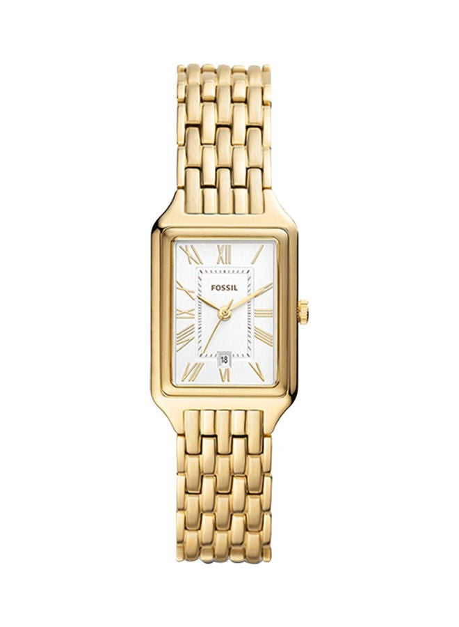 FOSSIL Women's Analog Rectangle Shape Stainless Steel Wrist Watch ES5220 - 23 Mm  - Image 1