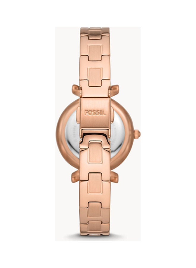 FOSSIL Women's Analog Round Shape Stainless Steel Wrist Watch ES5202 - 28 Mm  - Image 2