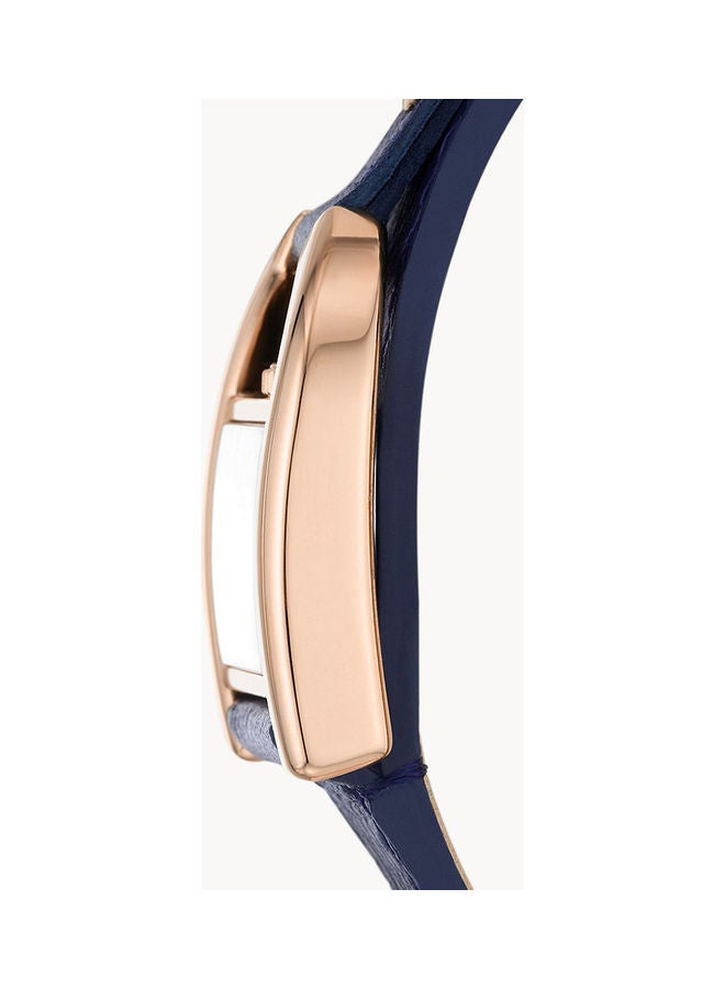FOSSIL Women's Analog Square Shape Leather Wrist Watch ES5266 - 28 Mm  - Image 3