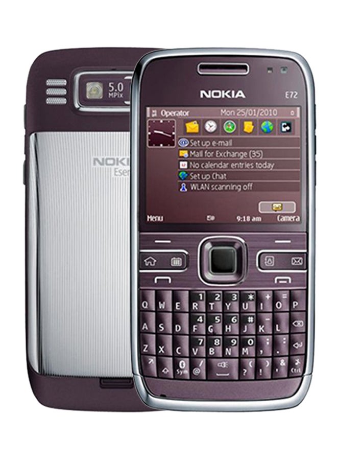 نوكيا - هاتف نوكيا E72 بلون بني وذاكرة سعة 250 ميجابايت يدعم تقنية 3G - Image 1