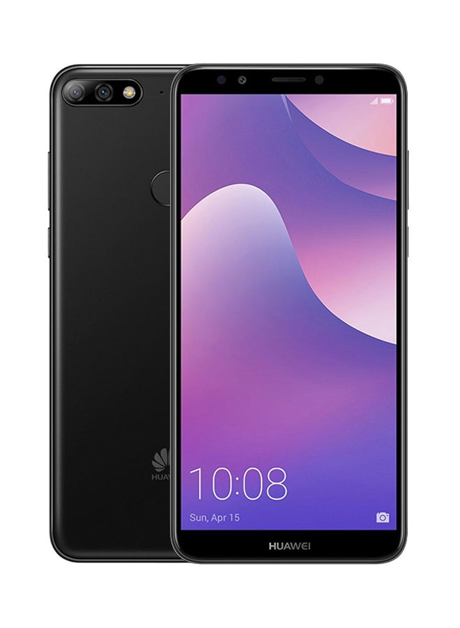 HUAWEI - Y7 Prime (2018) Dual SIM Midnight Black 3GB RAM 32GB 4G LTE - Image 1