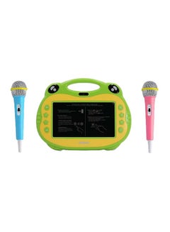 ATOUCH P06 Karaoke Video Learning Tablet With 2 Mic, 7-Inch, 16GB, 4G LTE, Wi-Fi, Green  - Image 1