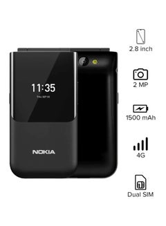 NOKIA 2720 Dual SIM Black 512MB RAM 4GB 4G LTE  - Image 1