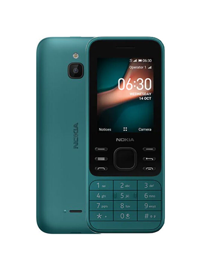 نوكيا 6300 ثنائي الشريحة، أزرق سماوي، بذاكرة رام سعة 512 ميجابايت ويدعم تقنية 4G LTE - Image 1