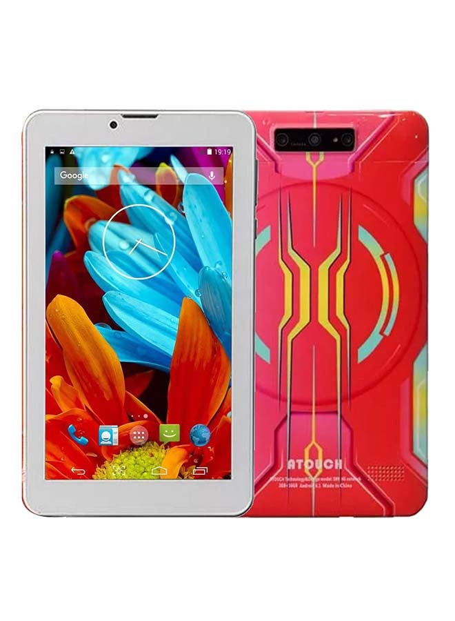 7-Inch Tablet Dual Sim Pink/Red 2GB RAM 16GB ROM 4G LTE Wi-Fi With Kids i Wawa Function