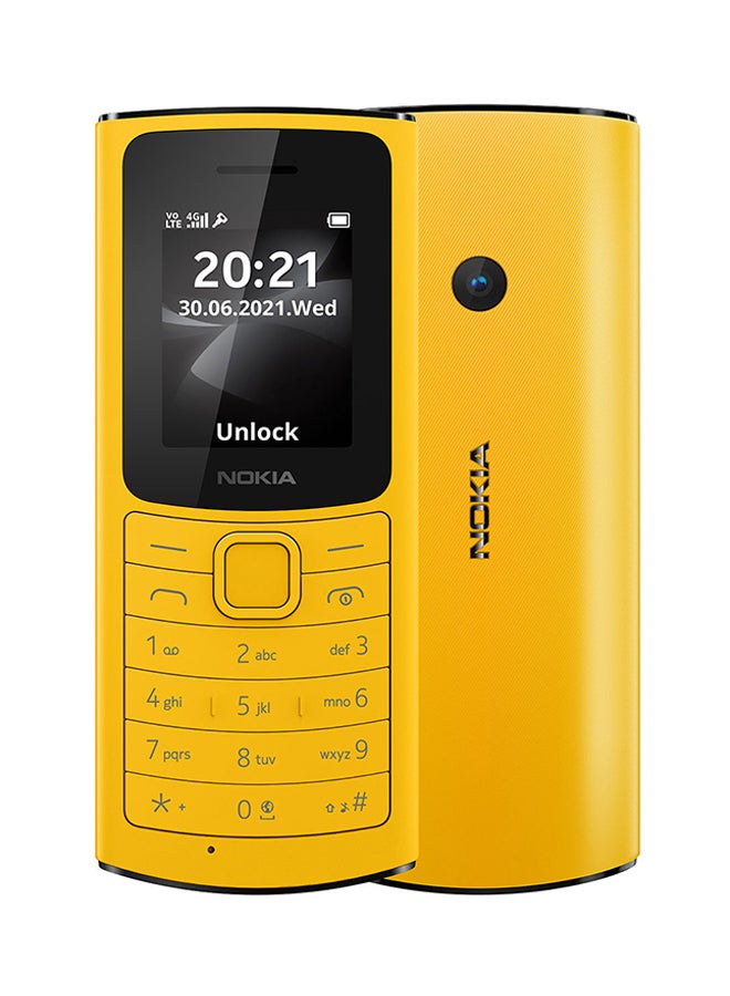 NOKIA 110 4G Dual SIM  Yellow- Middle East Version - Image 1