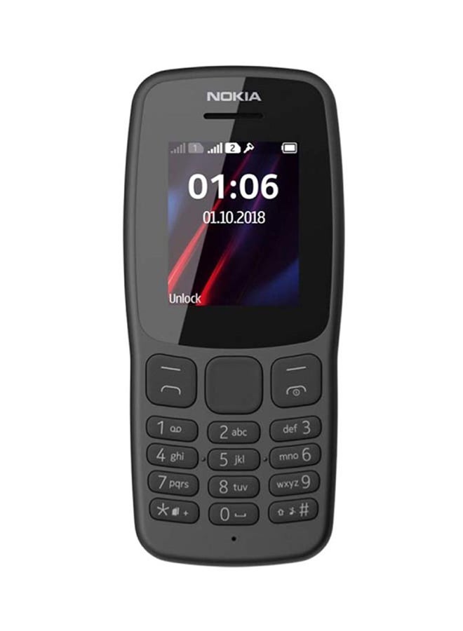 NOKIA - 106 Dual SIM Black / Dark Grey 4MB RAM 2G - Image 1