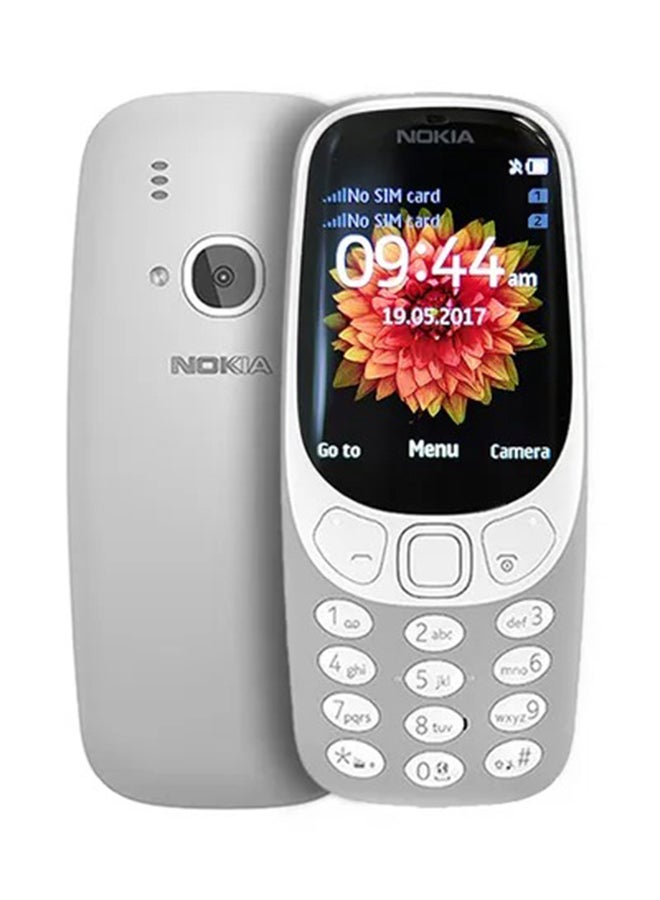 نوكيا هاتف 3310 ثنائي الشريحة رمادي اللون وذاكرة رام سعة 256 ميجابايت وذاكرة داخلية سعة 16 ميجابايت ويدعم تقنية 4G  - Image 1