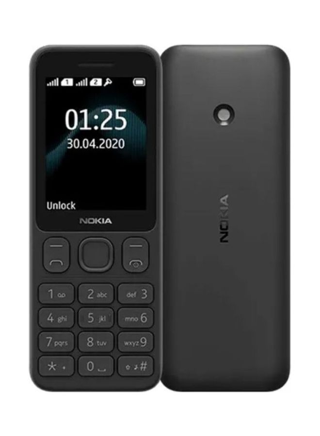 نوكيا هاتف 125 بذاكرة داخلية 4 ميجابايت ويدعم تقنية 4G بلون أسود (إصدار 2020)  - Image 1