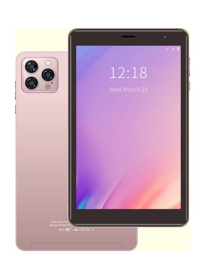 C idea - 5G Android Tablet CM813 Pro 8 Inch Zoom Supported Smart Tab with Quad Core CPU Bluetooth Wifi Silicon Protective Case cover and Many Gift (Pink) - Image 1