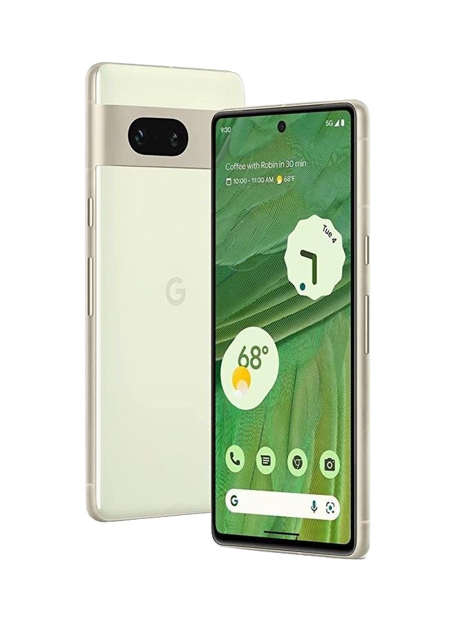 جوجل هاتف بكسل 7 بذاكرة رام 8 جيجابايت وذاكرة داخلية 128 جيجابايت ويدعم تقنية 5G بلون أخضر ليمونيّ - إصدار عالمي  - Image 1