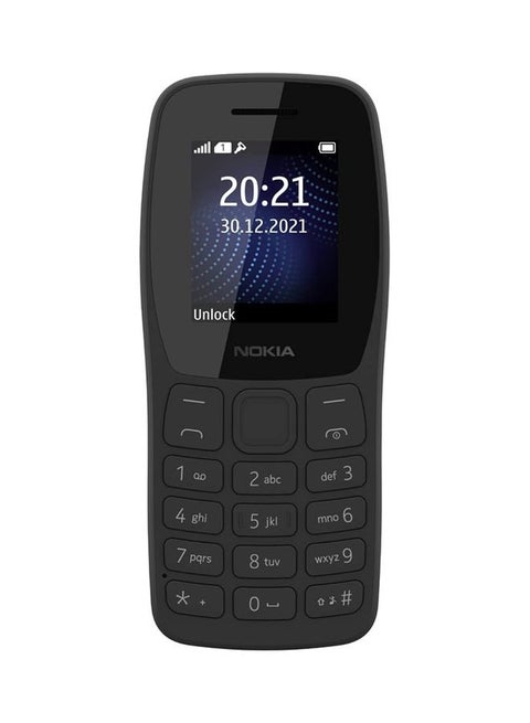 105 ( 2022 ) Daul SIM Black 4MB RAM Keypad Mobile Phone with Wireless FM Radio