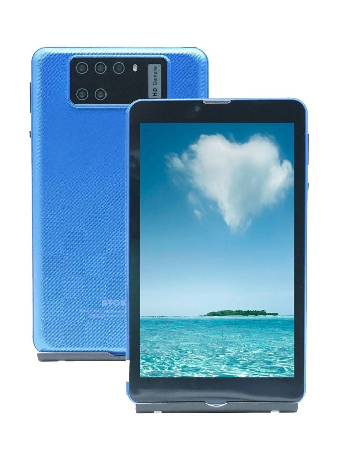 أتتش - تابلت ذكي 5G مقاس 7 بوصات S14 يعمل بنظام Android 10.0 ثنائي شريحة الاتصال مع ذاكرة وصول عشوائي 3 جيجابايت وذاكرة قراءة فقط 32 جيجابايت وحدة معالجة مركزية رباعية النواة وبلوتوث وواي فاي كمبيوتر (أزرق) - Image 1
