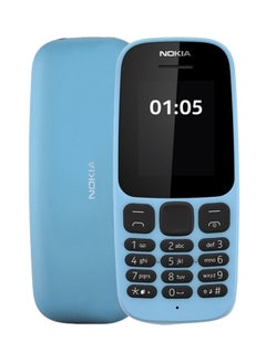 نوكيا هاتف 105 بذاكرة رام سعة 32 ميجابايت وذاكرة داخلية سعة 16 ميجابايت ويدعم تقنية 4G بلون أزرق فاتح - إصدار الشرق الأوسط  - Image 1