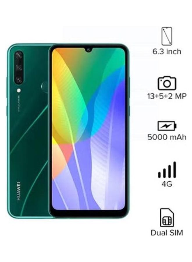 HUAWEI Y6P Dual SIM Emerald Green 4GB RAM 64GB 4G LTE  - Image 1