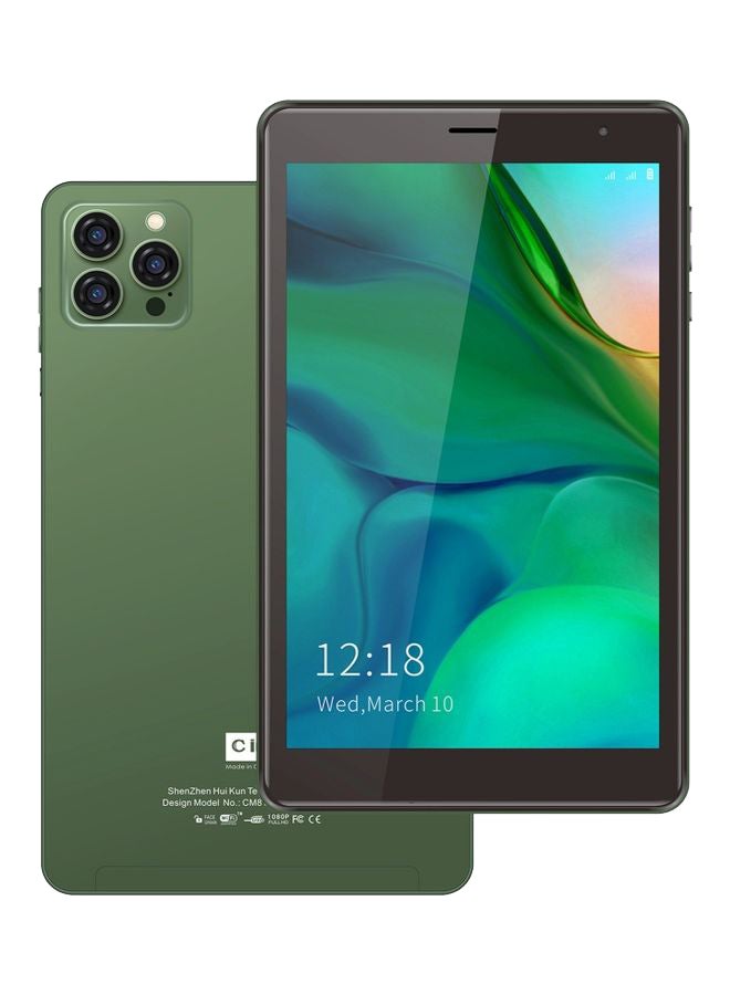 C idea - CM813 Pro Android Smart Tablet With 8 Inch 6GB RAM 256GB 5G Bluetooth Wifi Zoom Supported With  Protective Case Cover Green - Image 1