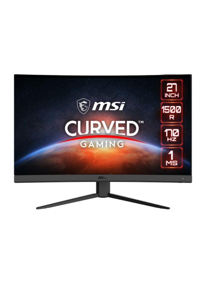 MSI - 27-Inch Gaming Monitor G27CQ4P E2 - 27 in, VA, W-LED, 2560 x 1440 pixels Viewing angles (H/V): 178 ° / 178 ° Brightness: 250 cd/m² Static contrast: 3000 : 1, Dynamic contrast: 100000000 : 1 Refresh rate: 48 Hz - 170 Hz Black - Image 1