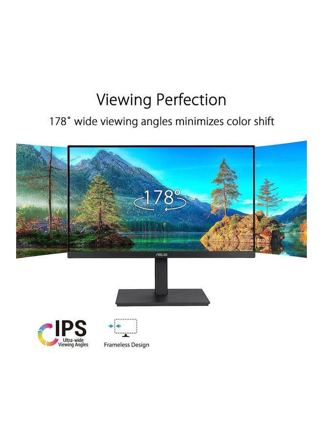 23.8 Inch 1080P Monitor (VA24EQSB) - Full HD, IPS, 75Hz, Built-in Speakers, Eye Care, Low Blue Light, Flicker Free, VESA Mountable, Height Adjustment, Frameless, DisplayPort, HDMI, VGA, USB Hub Black - v1686666678/N53413545A_3