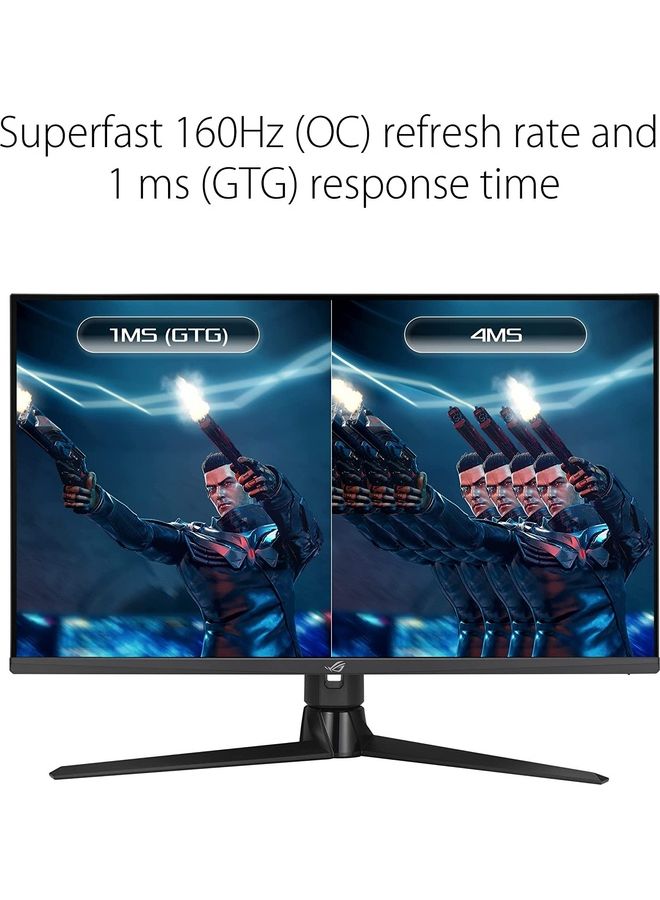 32 inch ROG Strix HDMI 2.1 DSC Gaming Monitor (XG32UQ) - 4K UHD (3840 x 2160), Fast IPS, 160Hz, 1ms, G-SYNC compatible, FreeSync Premium Pro, DisplayPort, USB, HDMI, DisplayHDR600, Variable Overdrive Black