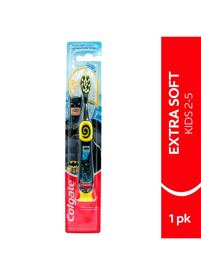 Colgate Barbie And Batman Assorted 2-5 Years Extra Soft Manual Toothbrush Kids 1Piece - Image 3