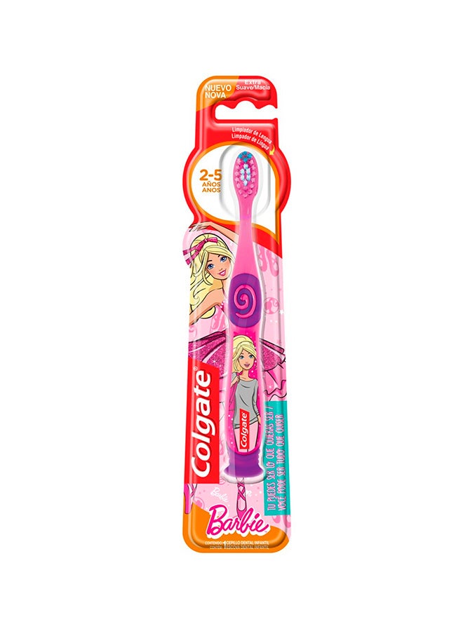 Colgate Barbie And Batman Assorted 2-5 Years Extra Soft Manual Toothbrush Kids 1Piece - Image 5
