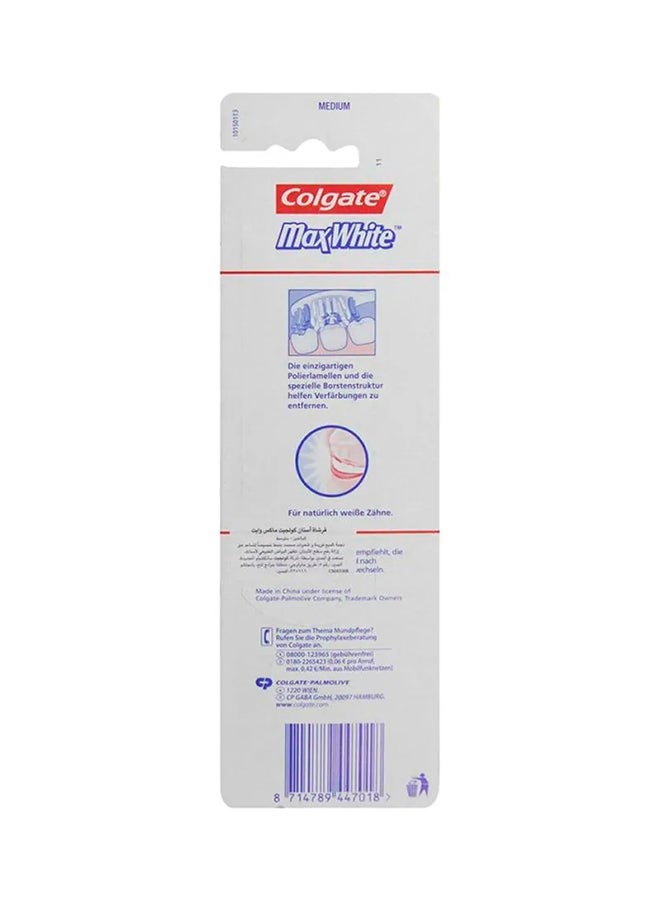 Colgate Pack Of 2 Max White Whitening Multipack Toothbrush Multicolour - Image 3
