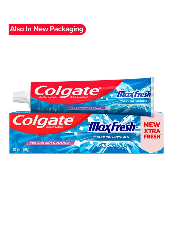 Colgate - Max Fresh Cooling Crystals Cool Mint Gel Toothpaste White 100ml - Image 1