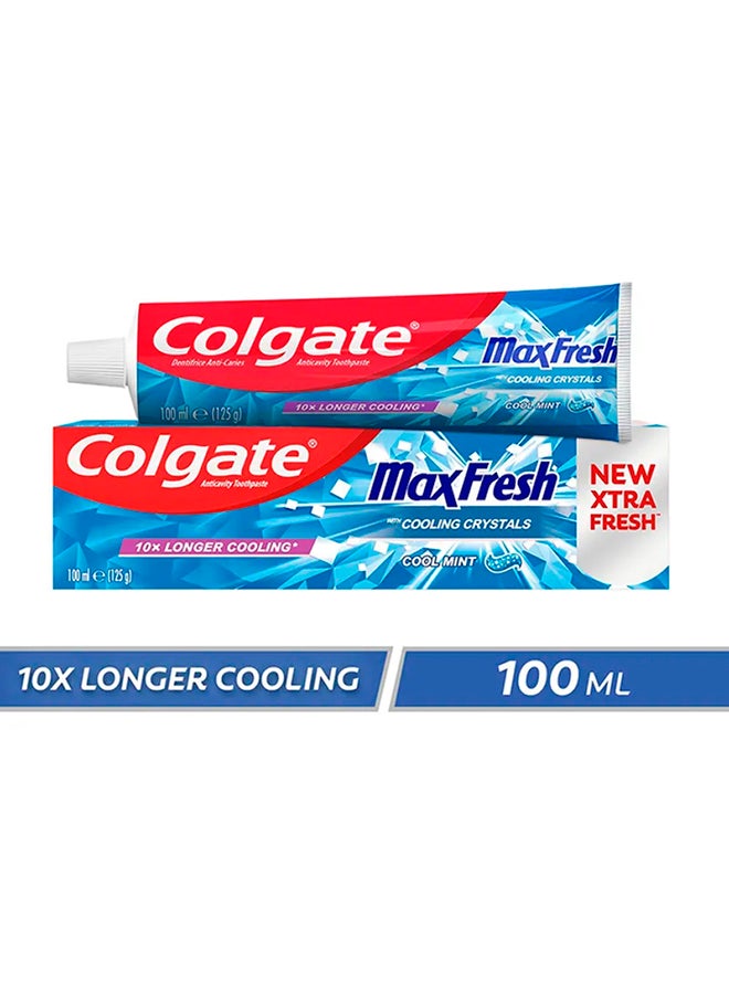 Colgate - Max Fresh Cooling Crystals Cool Mint Gel Toothpaste White 100ml - Image 1
