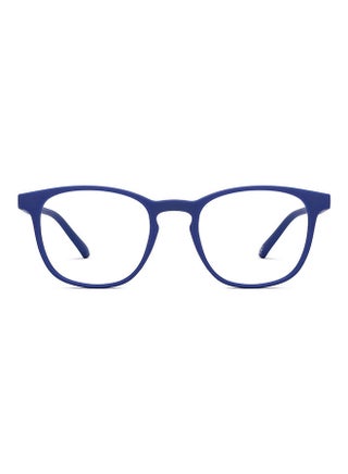 Hustlr | Peyush Bansal Glasses For Eye Protection From Digital Screens | Computer Glasses With Blue Cut And UV Protection | Lightweight Specs Zero Power | Medium | Midnight Blue - v1686708063/N53413585A_1