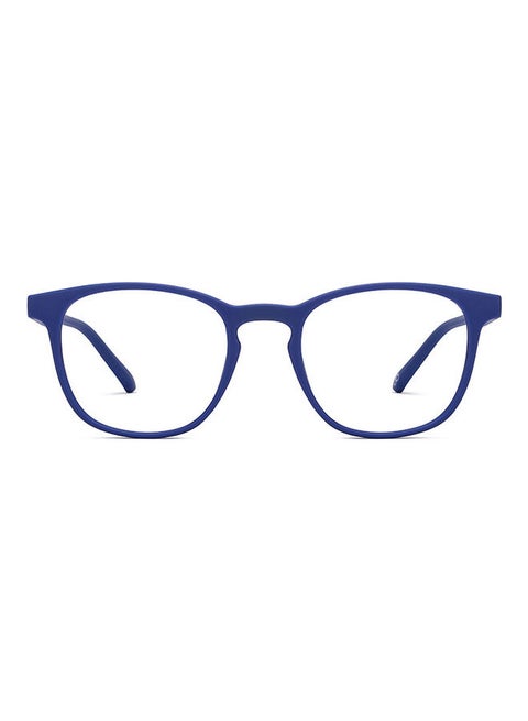 Hustlr | Peyush Bansal Glasses For Eye Protection From Digital Screens | Computer Glasses With Blue Cut And UV Protection | Lightweight Specs Zero Power | Medium | Midnight Blue