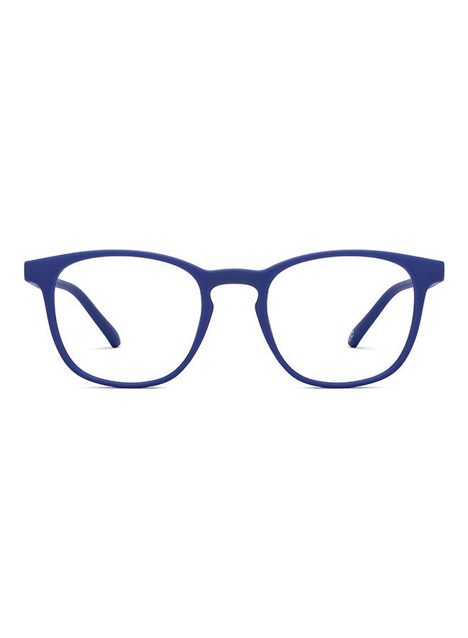 Lenskart Blu - Hustlr | Peyush Bansal Glasses For Eye Protection From Digital Screens | Computer Glasses With Blue Cut And UV Protection | Lightweight Specs Zero Power | Medium | Midnight Blue - Image 1