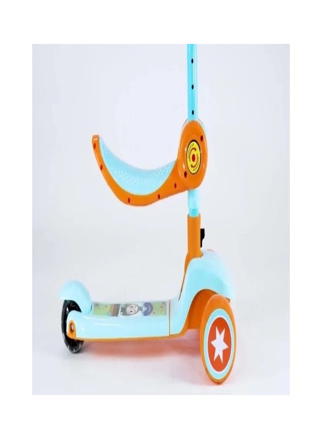 فاميلي سنتر 3 Wheel Kick Scooters With Colorful Led Turning Wheel Lights Blue 52X31X72cm - Image 3