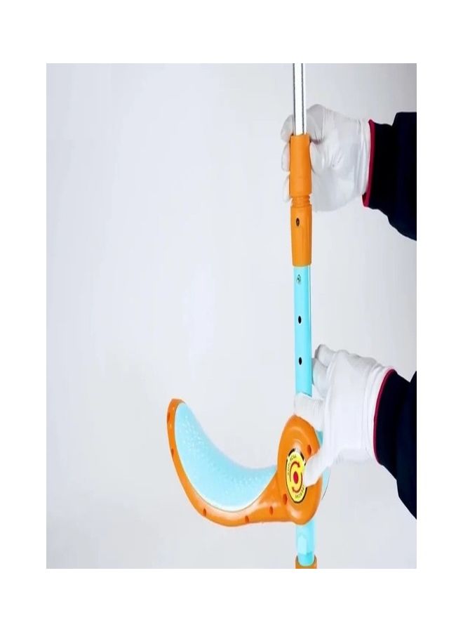 فاميلي سنتر 3 Wheel Kick Scooters With Colorful Led Turning Wheel Lights Blue 52X31X72cm - Image 5