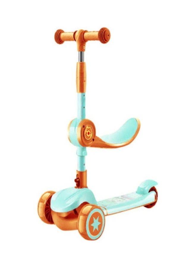 فاميلي سنتر 3 Wheel Kick Scooters With Colorful Led Turning Wheel Lights Blue 52X31X72cm - Image 1