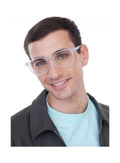 Lenskart Blu Hustlr | Peyush Bansal Glasses | Zero Power Bluecut And Antiglare Computer Eyeglasses | Blue Full Rim Square | For Men And Women | Large | LB E14058  - Image 4