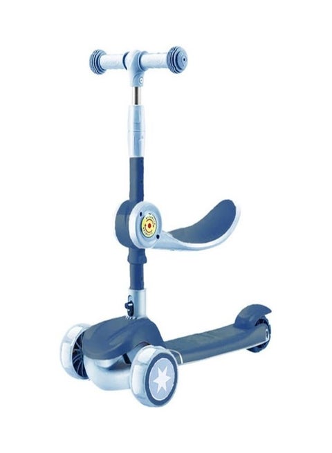 3 Wheel Kick Scooters With Colorful Led Turning Wheel Lights Blue 52X31X72cm