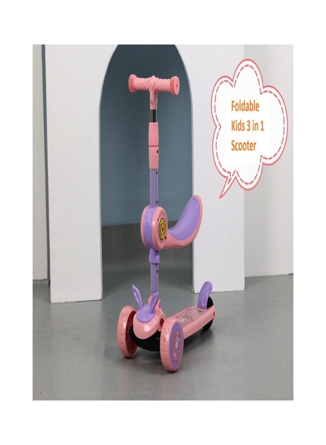 فاميلي سنتر 3 Wheel Swing Ride on Kids Scooters Pink - Image 5