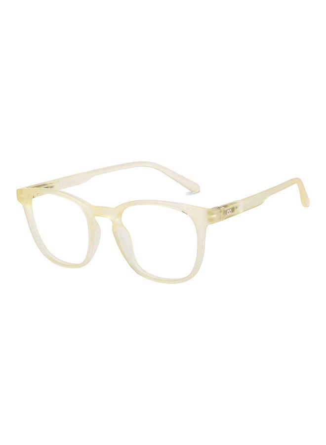 Lenskart Blu - Hustlr | Peyush Bansal Glasses For Eye Protection From Digital Screens | Computer Glasses With Blue Cut And UV Protection | Lightweight Specs Zero Power | Medium | Sand Dune - Image 1
