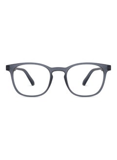 Lenskart Blu Hustlr | Peyush Bansal Glasses For Eye Protection From Digital Screens | Computer Glasses With Blue Cut And UV Protection | Lightweight Specs Zero Power | Medium | Grey  - Image 1
