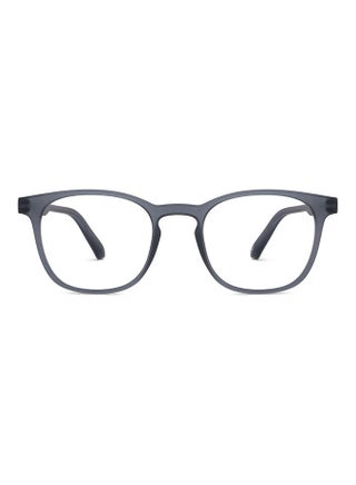 Hustlr | Peyush Bansal Glasses For Eye Protection From Digital Screens | Computer Glasses With Blue Cut And UV Protection | Lightweight Specs Zero Power | Medium | Grey - v1686708188/N53413591A_1