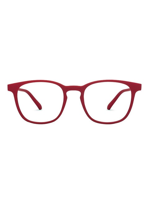 Hustlr | Peyush Bansal Glasses For Eye Protection From Digital Screens | Computer Glasses With Blue Cut And UV Protection | Lightweight Specs Zero Power|Medium|Monza Red