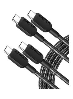 Anker 310 USB C to USB C Cable, 3ft, 2 Pack, USB C Charger Cable Fast Charge for Samsung Galaxy S22, iPad Pro 2021, iPad Mini 6, iPad Air 4, MacBook Pro 2020, Switch Starlit  - Image 1