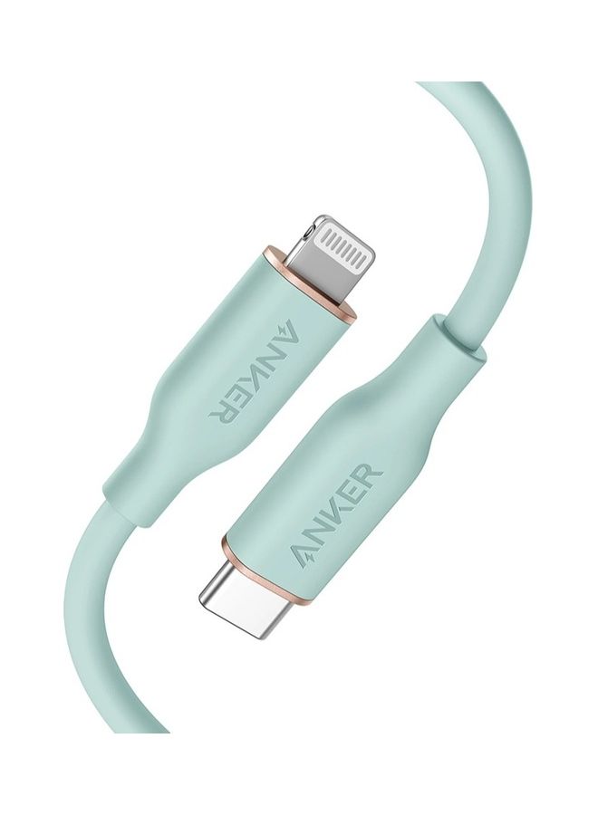 Anker - PowerLine III Flow USB-C To iPhone Sky Blue - Image 1
