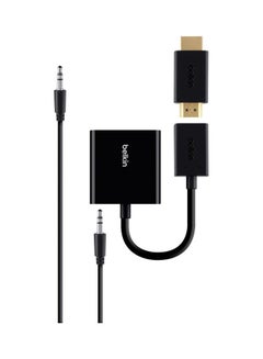 Universal HDMI To VGA Adapter With Audio Black