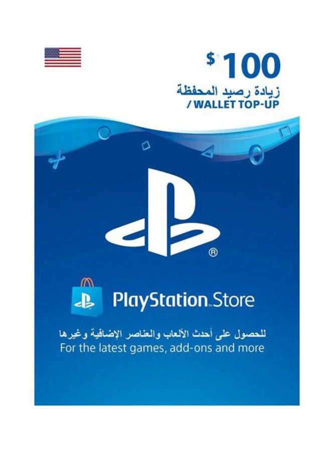 Sony Playstation US 100 USD Gift Card 