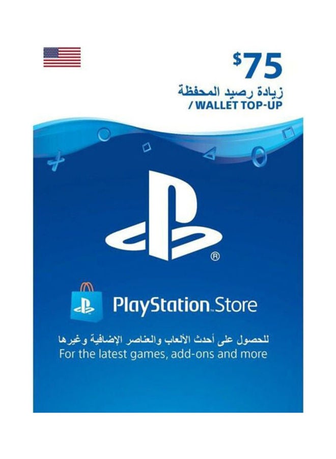 Sony Playstation US 75 USD Gift Card
