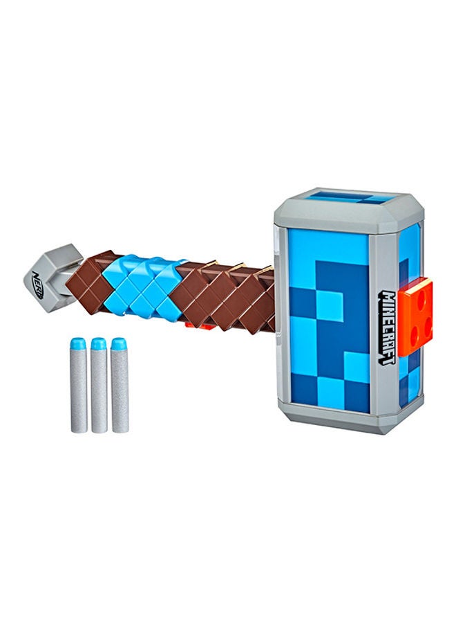 Minecraft Stormlander Dart-Blasting Hammer With 3 Darts And Pull-Back Priming Handle - v1686717083/N53413665A_1