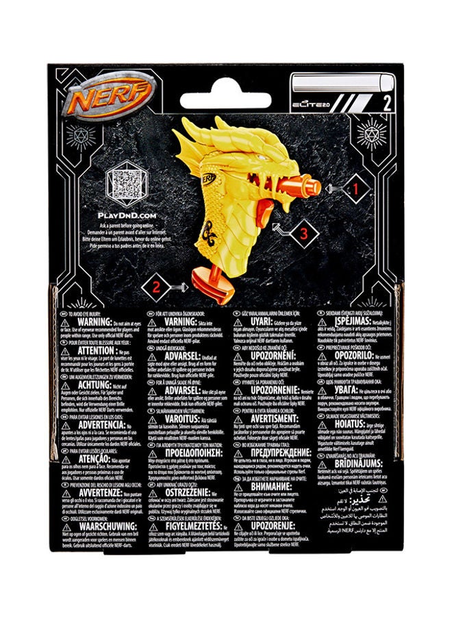 NERF - MicroShots Dungeons Dragons Palarandusk Blaster, 2 Elite 2.0 Darts, Kids Outdoor Games, Blaster Toys - Image 1