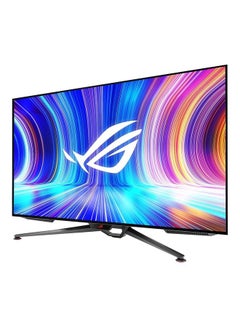 PG42UQ Rog Swift 41.5 Inch 4K Oled Gaming Monitor - Uhd 3840 X 2160, 138Hz, 0.1Ms, Hdmi2.1, True 10 Bit, Dci-P3 98 Percent, G-Sync Compatible, Display Port, Usb, Console Ready, Remote Control, Anti-Glare Black